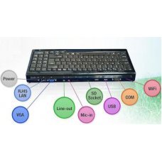 Компактный компьютер Keyboard PC VGA version CPU (Vortex86MX+) in 1G DDR2 onboard, w/ 8GB SD card x 2 pcs, SATA Slim 8GB DOM, USB WiFi