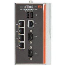 Компактный компьютер rBOX204-FL-DC Robust Din-rail Fanless Embedded System with AMD LX800 Processor, CS536AF Chipset and 4-port PoE ( E26M204100 )