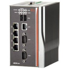 Компактный компьютер rBOX104-FL1.1G-RC-DC Robust Din-rail Fanless Embedded System with Intel Atom Processor Z510PT, Intel US15WPT Chipset and 4-port PoE ( E26M104101 )