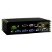 ECW-281B2WDW/D525/1GB Fanless embedded system with WAFER-PV-D5252,with dual core Intel ATOM D525 1.8G,with dual VGA display and 5 serial ports,built-in 802.11b/g wireless,with 1GB DDR3 memory,9-36VDC in,w/o power adapter,black
