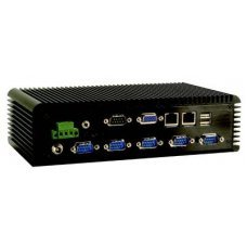 ECW-281B2W/D525/1GB Fanless embedded system with WAFER-PV-D5252,with dual core Intel ATOM D525 1.8G,with dual VGA display and 5 serial ports,built-in 802.11b/g ,with 1GB DDR3 memory,12VDC in,60W power adapter with ERP and PSE certificates,black