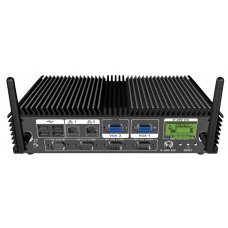 Компактный компьютер ECN-360AW-D2550/2G Embedded system with NANO-CV-D25502,Intel Atom D2550 dual core 1.86 GHz, with 2 x VGA, 3 x RS-232, 1 x RS-422/485, 2GB DDR3 SO-DIMM pre-installed, dual Realtek LAN, 802.11b/g/n wireless, 9-28V DC , RoHS