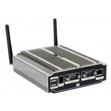 Компактный компьютер UIBX-210-CV-N2600/2GB Fanless embedded system with Intel Atom N2600 DC 1.6GHz,Intel NM10 chipset,single-channel DDR3 800MHZ,12VDC-In,with 60W power adaptor,black