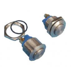 Кнопка вандалозащищённая TKV-1V-18-ROUND (KV07435) из нержавеющей стали для монтажа в панель (AV0630D940)