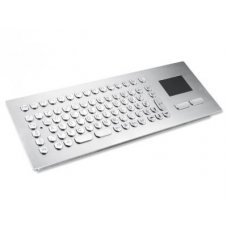 Клавиатура антивандальная TKV-084-TOUCH-MODUL-PS/2-US/CYR (KV20201) панельная, металлическая (нерж.), русифицированная, 84 кнопки, тачпад