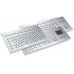 Клавиатура антивандальная TKV-084-TB25V-MODUL-USB-US/CYR (KV17212) панельная, металлическая (нерж.), русифицированная, 84 кнопки, трекбол 25 мм