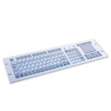 Клавиатура промышленная TKS-105c-TOUCH-FP-3HE-USB-US/CYR (KS20230) стоечная 3U, русифицированная, 105 кнопок, тачпад