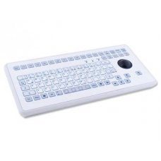 Клавиатура промышленная TKS-088c-TB38-KGEH-USB-US/CYR (KS20223) настольная с закруглёнными торцами, русифицированная, 88 кнопок, трекбол 38мм
