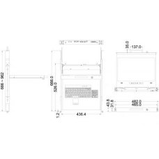 Консоль KVM Unicorn 19W-RU-SEA 1U 19 Консоль KVM Unicorn 19W-RU-SEA 1U 19