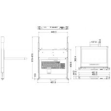 Консоль KVM Gemini 17-HD-RU-SEA 1U 17 Консоль KVM Gemini 17-HD-RU-SEA 1U 17