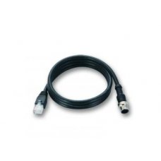 Кабель CBL-M12MM8PRJ45-BK-100-IP67 1-meter A-coded M12-to-RJ45 Cat-5E UTP Gigabit Ethernet cable, 8-pin male M12 connector, IP67-rated