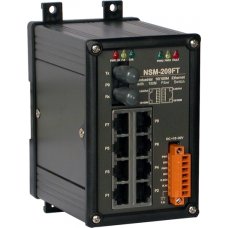 Модуль NSM-209FT CR Unmanaged 8-Port Industrial 10/100 Base-T to 100 Base-FX Fiber Optics Converter (Metal case)