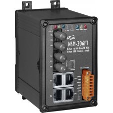 Модуль NSM-206FT CR Unmanaged 4-Port Industrial 10/100 Base-T(X) with Dual 100 Base-FX Switch (RoHS)
