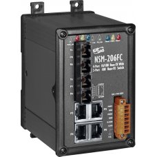 Модуль NSM-206FC CR Unmanaged 4-Port Industrial 10/100 Base-T(X) with Dual 100 Base-FX Switch (RoHS)