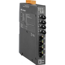 Модуль NSM-206AFT-T CR Multi-mode, ST Connector, 4-port 10/100 Mbps with 2 Fiber ports Switch; metal case (RoHS)