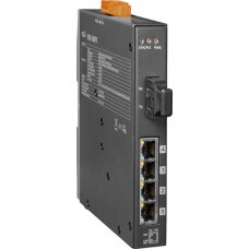 Модуль NSM-205PFC CR Multi-mode, SC Connector, 4-Port 10/100 Mbps PoE (PSE) with 1 Fiber port Switch; metal ca