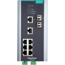 Коммутатор PT-510-SS-LC-HV IEC 61850-3 managed DIN-Rail switch, 8 x 10/100BaseT(X), 2 x 100BaseFX SM, LC connectors, 1 power supply