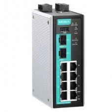 Маршрутизатор EDR-810-2GSFP-T Industrial Secure Router Switch with 8 10/100BaseT(X) ports, 2 1000BaseSFP slots, 1 WAN, Firewall/NAT, t:-40/+75