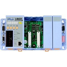 I-8431-MTCP CR Embedded Controller with 5-digit seven segment Display, developing tool kit,512 k flash, 512K SRAM, 4 slot I/O, support 10 mega ethernet,Modbus/TCP software