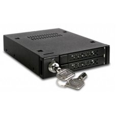 MB992SK-B 2x2.5” SATA Mobile Rack For 3.5” Device Bay (Black)