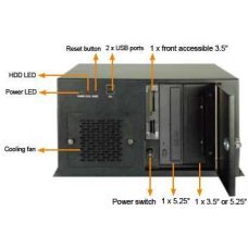 Корпус PAC-700GB/BP-7S/916AP 7-Slot Half Size Chassis, USB, Black, W/BP-7S-RS BP/ACE-916AP-RS PSU Корпус PAC-700GB/BP-7S/916AP 7-Slot Half Size Chassis, USB, Black, W/BP-7S-RS BP/ACE-916AP-RS PSU