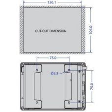 Панельный компьютер PDX-057T-RD8A+WiFi 5.7