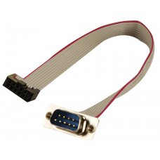 Кабель 32205-000702-100-RS Serial Port Cable w/o Bracket, DE9M to 10-pin (2x5) Connector, 2.54, 23 cm ( 32200-000015-RS )