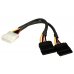 Кабель 32102-000100-200-RS SATA power wire cable for 2 devices, L: 15cm, 15pin 180° ( 32100-088600-RS, 32102-000100-100-RS )