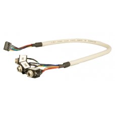 Кабель 32007-002700-100-RS Audio cable w/o bracket 4 audio jacks to one 16-pin(2x8) connector(P:2.0),L:25cm ( 32000-000147-RS )