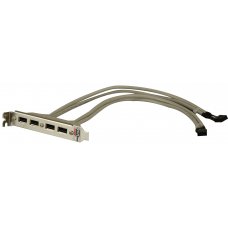 Кабель 19800-000100-100-RS 4 ports USB cable w/bracket ( CB-USB14/USB04, 19800-000100-200-RS )