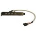 Кабель 19800-000020-RS Audio cable with bracket 4 audio jacks to one 12-pin(2x6) connector(P:2.54),L:25cm