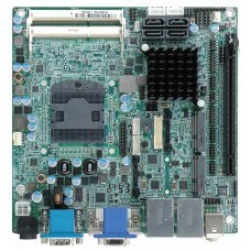 Плата KINO-HM551 Mini-ITX SBC with Socket G1 for Intel mobile Core i7/i5/i3 and Celeron CPU,VGA/DVI/LVDS/HDMI,Dual PCIe GbE,USB 2.0,Dual PCIe Mini,SATA II and Audio
