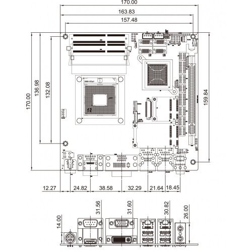 Чертеж корпуса itx - 93 фото