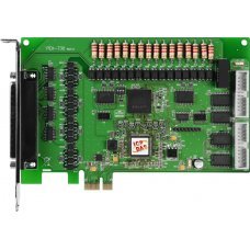 Модуль PEX-730 CR PCI Express, 32-channel isolated digital I/O & 32-channel TTL digital I/O board. (current sinking) (RoHS) Includes one CA-4002 D-Sub