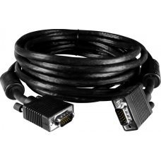 Кабель CA-007 5.0 M HD15 Male to Male VGA Cable w/Ferrite Core (Fully shielded protects against unwanted EMI/RFI interference