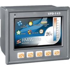 Дисплей VPD-143 CR 4.3” Touch HMI device with Ethernet, RS-232/RS-485, USB, RTC, Rubber Keypad,