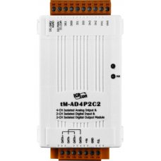 Модуль tM-AD4P2C2 CR 4-Channel Isolated Analog Input and 2-channel Isolated Digital Input and 2-channel