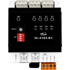 Модуль SC-4104-W1 CR 1-channel AC Digital Input and 4-channel Relay Output Lighting Control Module (ROHS)