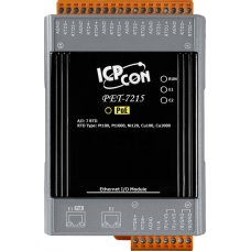 Модуль PET-7215 CR PoE Ethernet I/O Module with 2-port Ethernet Switch, with 7-ch RTD Inputs (RoHS) Модуль PET-7215 CR PoE Ethernet I/O Module with 2-port Ethernet Switch, with 7-ch RTD Inputs (RoHS)