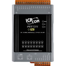 Модуль PET-7251 CR PoE Ethernet I/O Module with 2-port Ethernet Switch, with 16-ch DI (RoHS) Модуль PET-7251 CR PoE Ethernet I/O Module with 2-port Ethernet Switch, with 16-ch DI (RoHS)