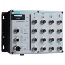 Коммутатор TN-5816ABP-WV-CT-T Layer 3 Managed Ethernet switch with 16 10/100BaseT(X) ports and M12 connectors, WV power Input, Relay Bypass, Conformal