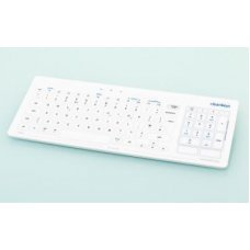 Клавиатура емкостная CK3-15 US international (KR21205) английская раскладка, настольная, беспроводная, поверхность - стекло Corning® Gorilla® Glass 2, тачпад (CK3PGW-2USI)