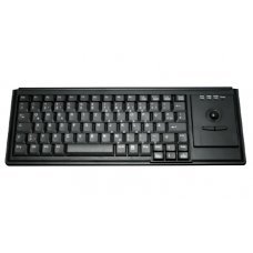 Клавиатура TKL-083-TB14-KGEH-BLACK-OEM-USB-US/CYR (KL22269) настольная, русифицированная, 83 клавиши, трекбол 14 мм