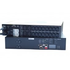 Устройство АВР PX3TS-1469R 1PH, 230V AC, 32A, 20 outlets: 16 X IEC C-13, 4 x IEC C-19, input: 2 x IEC С-20 32A, 7.4kVA, 2U horizontal transfer switch, Ethernet, serial, 2 x USB-A