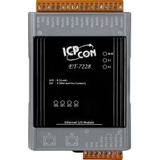 Модуль ET-7228 CR Ethernet I/O Module with 2-port Ethernet Switch, with 8-channels AO (RoHS)