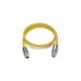 Кабель CBL-M12XMM8P-Y-100-IP67 1-meter M12-to-M12 Cat-5 UTP Ethernet cable with IP67-rated 8-pin male X-coded crimp type M12 connector