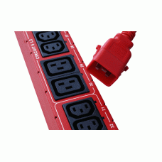 Комплект кабелей (6шт.) SLC20C19-1.0MK1-6PK SecureLock locking cables, 1.0M, red, 16AWG, 1 x IEC C-20, 1 x IEC C-19