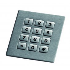 Клавиатура антивандальная TKV-012-12-QUAD-DGI-IP65-MODUL-MATRIX (KV21230) панельная, металлическая (нерж.), 12 кнопок (DGI.12Q12.F)