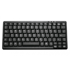 Компактная клавиатура TKL-083-KGEH-BLACK-OEM-PS/2-US/CYR (KLxxxxx) настольная, русифицированная, 83 клавиши (AK-4100-P-B/US/CYR)