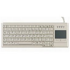 Клавиатура TKL-083-TOUCH-KGEH-WHITE-OEM-USB-US/CYR (KLxxxxx) настольная, русифицированная, 83 клавиши, тачпад (AK-4400-GU-W/US/CYR)